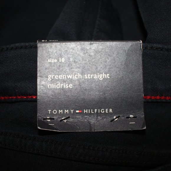 Tommy Hilfiger Greenwich Straight-Leg Jeans Midnight Blue Size 10 NWT - Picture 10 of 14